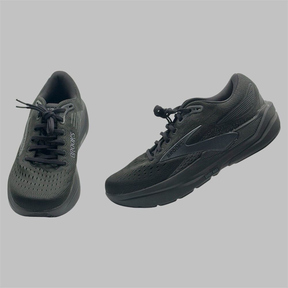 Brooks Ghost Max 3 Men's Size 10.5D Black Running Shoes Sneakers 1104641D020